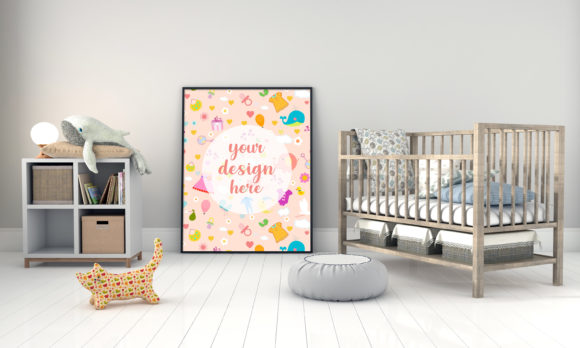 A 3D Modern Kids Bedroom Empty Frame: A Versatile Tool for Creative Professionals