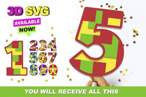 Color Building Blocks Numbers 3D SVG: A Creative Tool for Diverse Projects