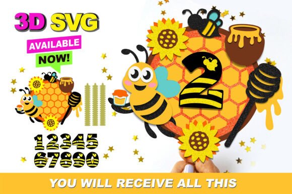 Honey Bee Cake Topper 3D SVG: A Strategic Tool for Creative and Commercial Success