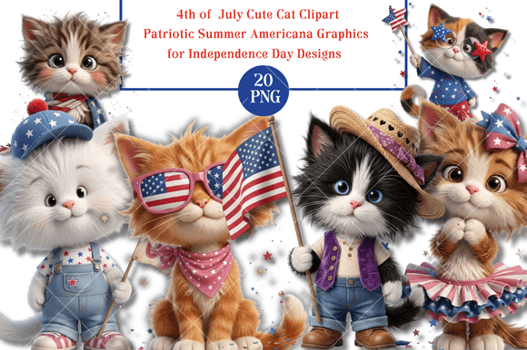 How 3D Cute 4th of July Cats Are Capturing Hearts and Markets in Creative Industries