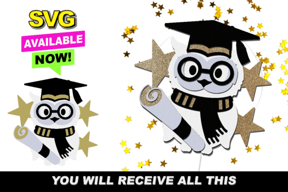 Revolutionize Your Creative Projects with Wise Owl Graduation 3D SVG