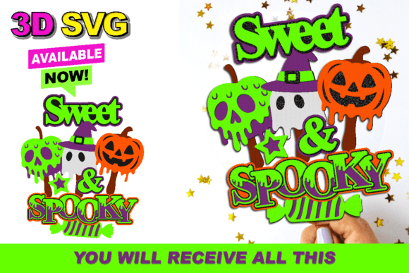 Sweet and Spooky Cake Topper 3D SVG: A Strategic Creative Tool for Diverse Uses