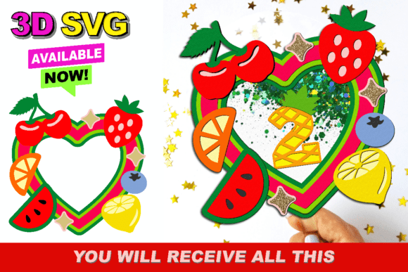 Tutti Fruitti Cake Topper 3D SVG: A Creative Twist for Modern Celebrations