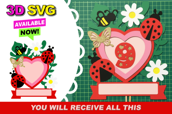 What Is a Ladybug Cake Topper 3D SVG and How Can You Use It?
